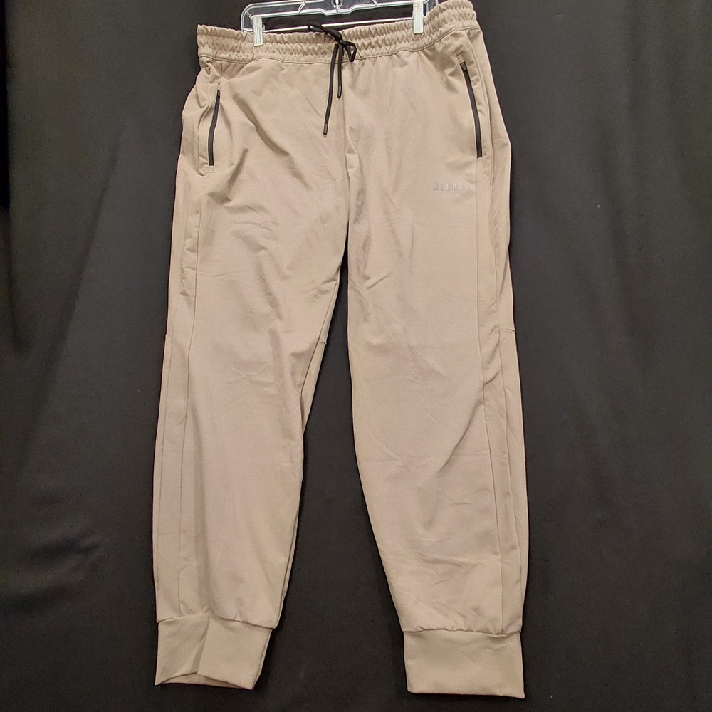 NOBULL Mens Joggers XXXL 3XL Tan Training Pants Zip Pockets Made in USA